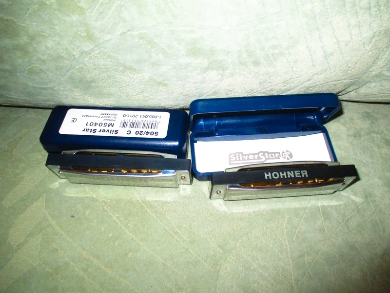2x foukací harmonika Hohner-top stav - 2
