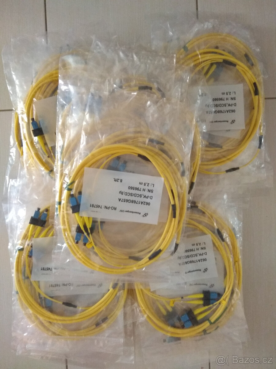 Optické singlemode patchcordy 2,5m SC/SC Duplex - 2