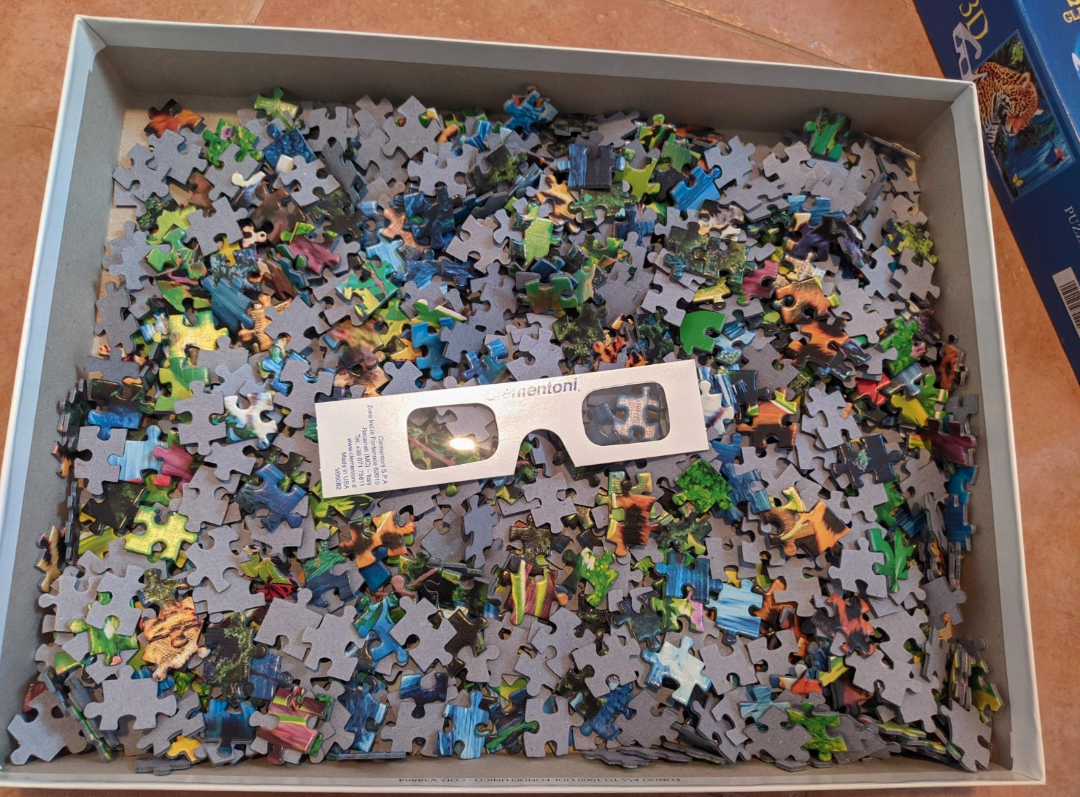 3D puzzle s brýlemi - 2