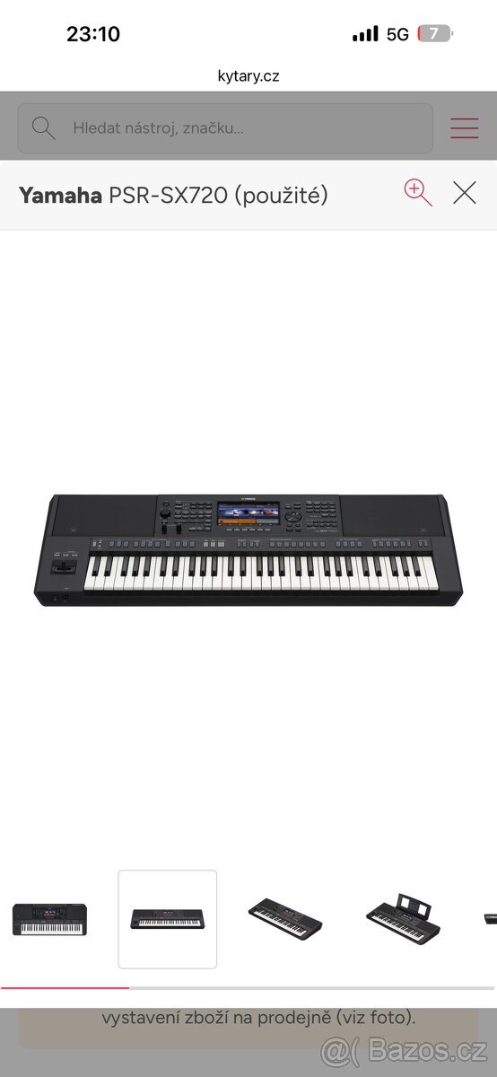 Yamaha SX 720 top stav - 2