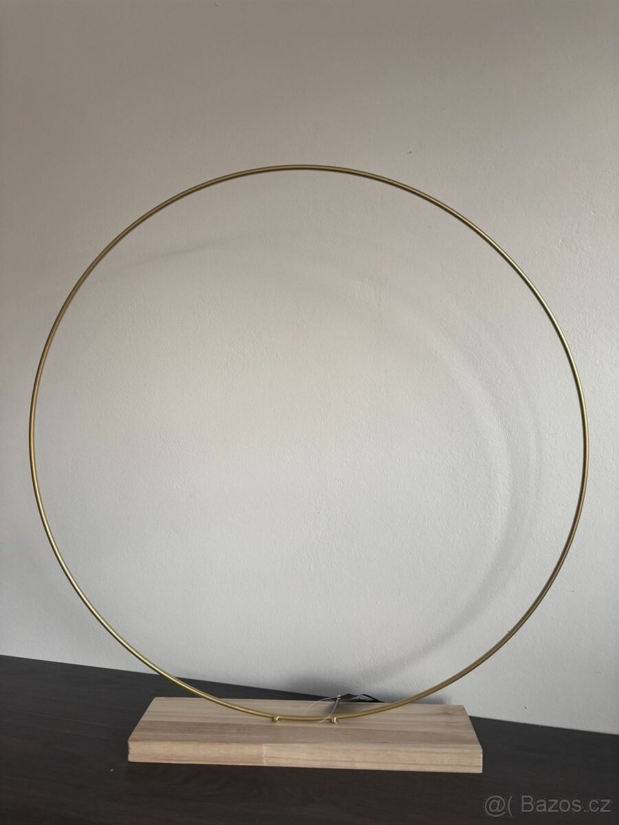 Kovový kruh na podstavci 55 cm SLEVA - 2