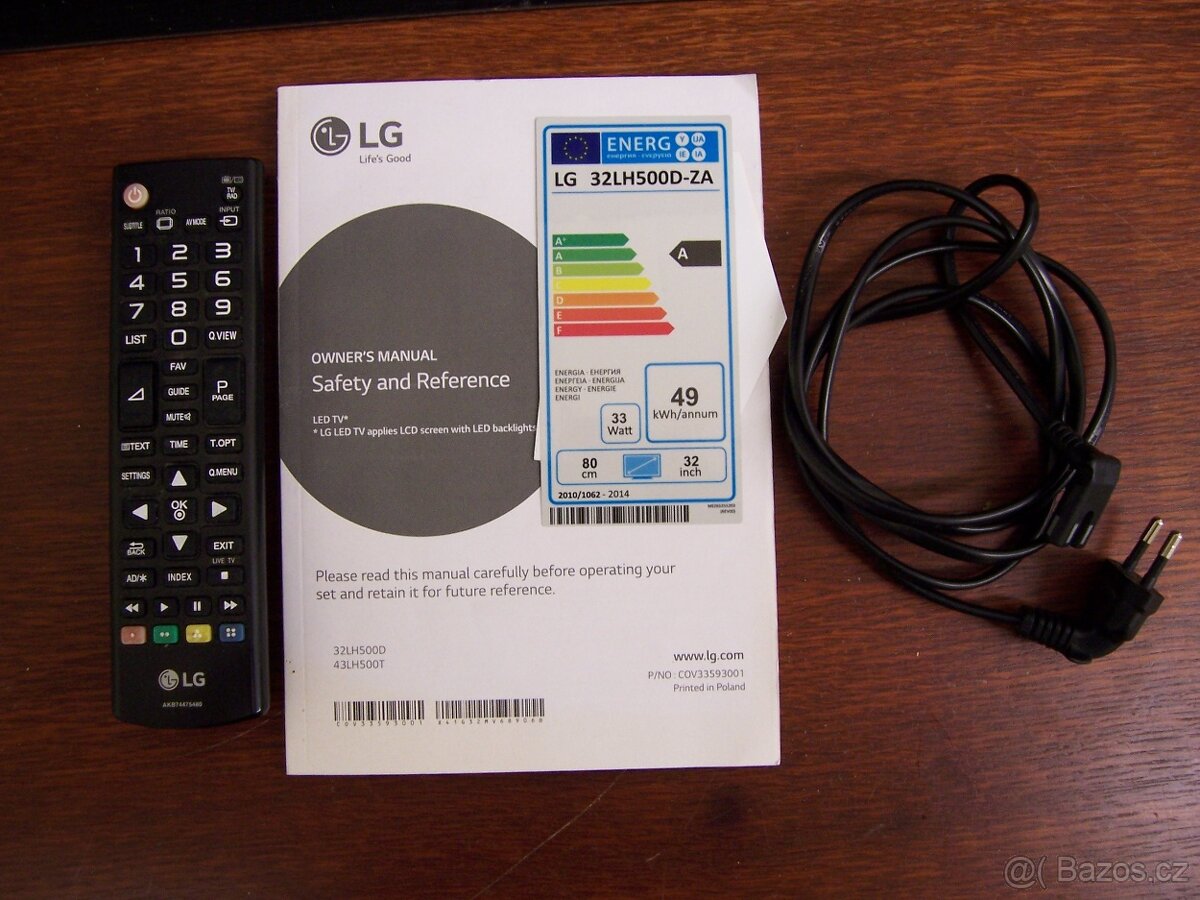Televizor LED typ LG 32LH500D-ZA, uhlopříčka 80 cm - 2