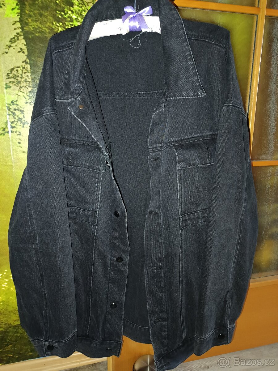 Černá džínová bunda - 2