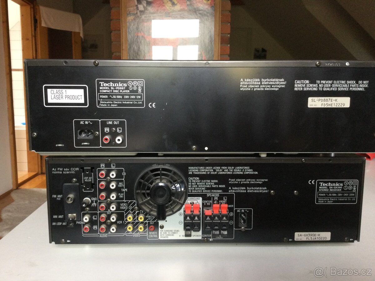 Technics CD player changer + stereo receiver - 2
