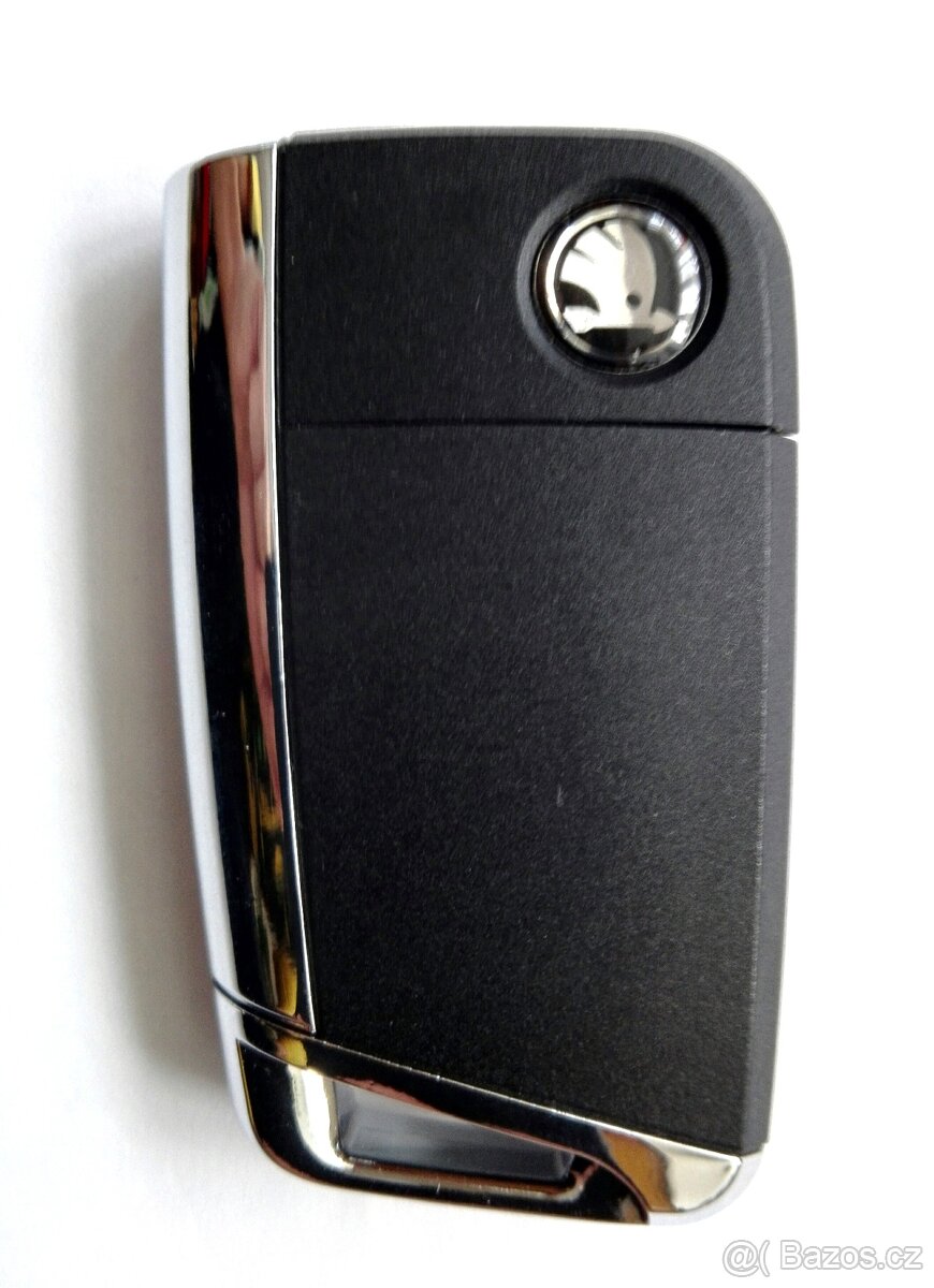 Klíč Volkswagen Škoda Seat. Klíč s planžetou HU66 a logem, - 2