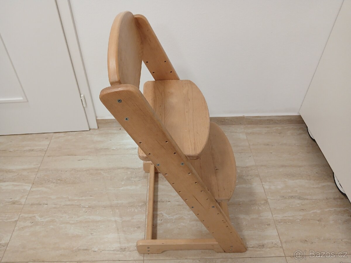 Dětská rostoucí židle z masivního dubu - 2