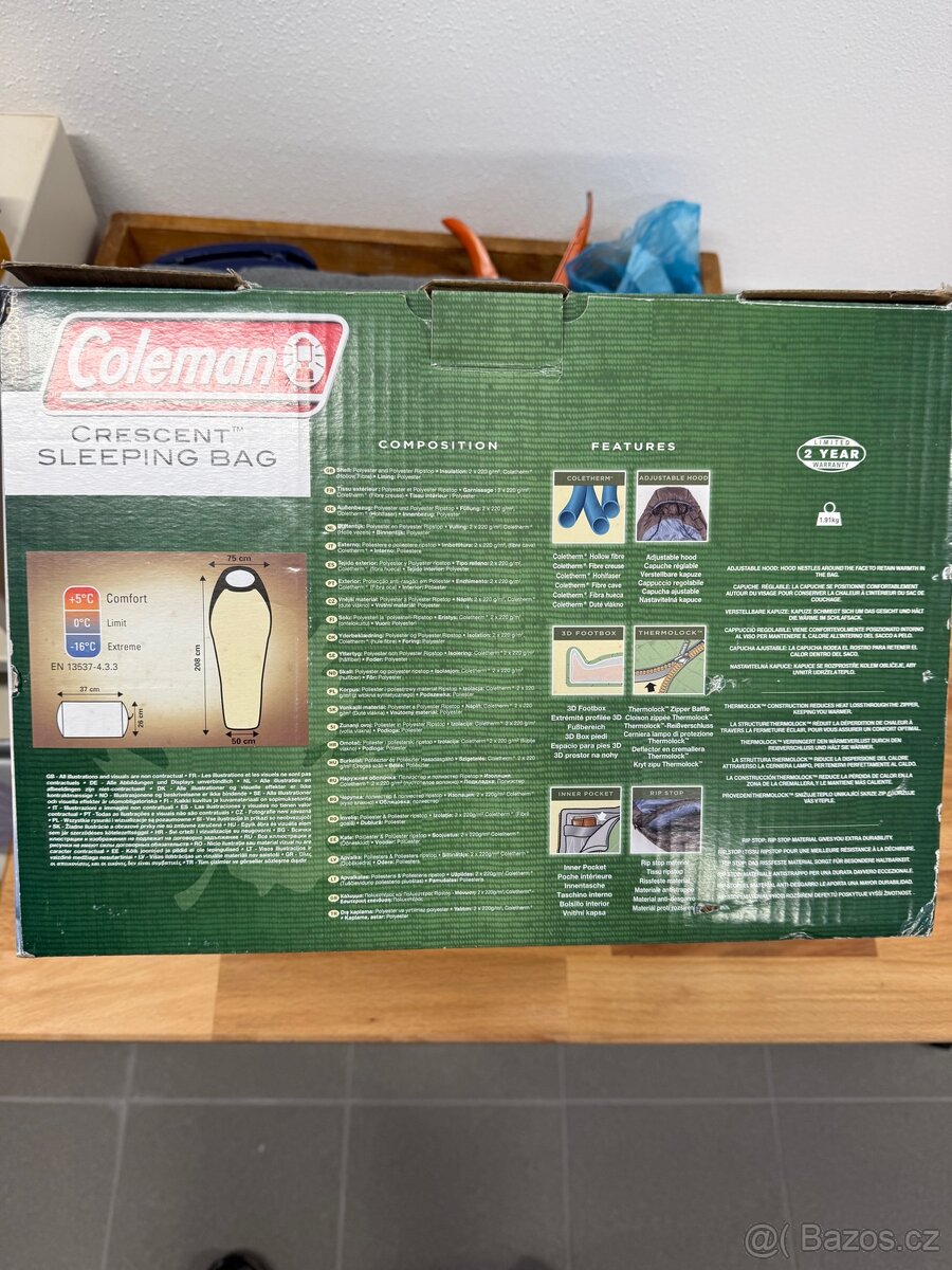Prodám nepoužitý spací pytel Coleman - 2