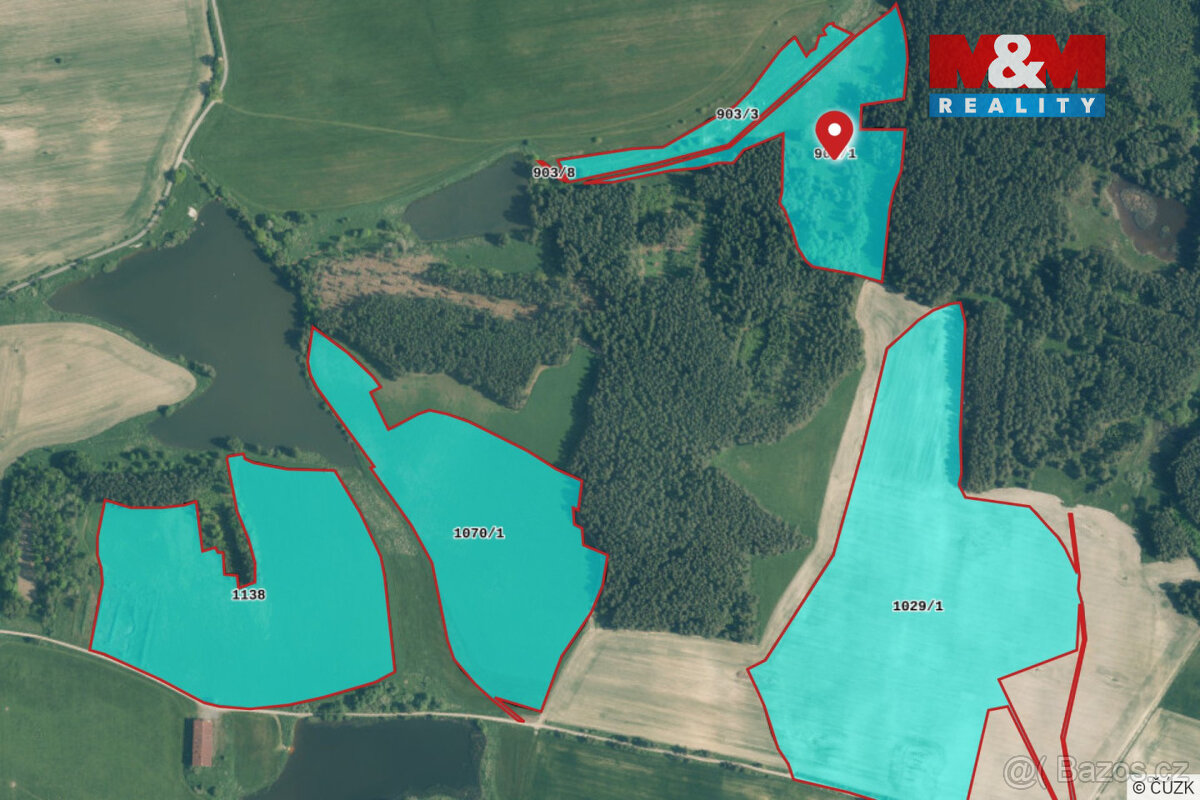 Prodej pole, 349175 m², Tisová - 2