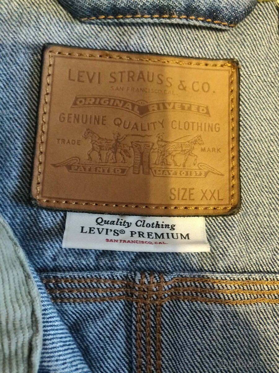 Levi’s Premium džínová bunda / worker (chore) jacket – vel. - 2
