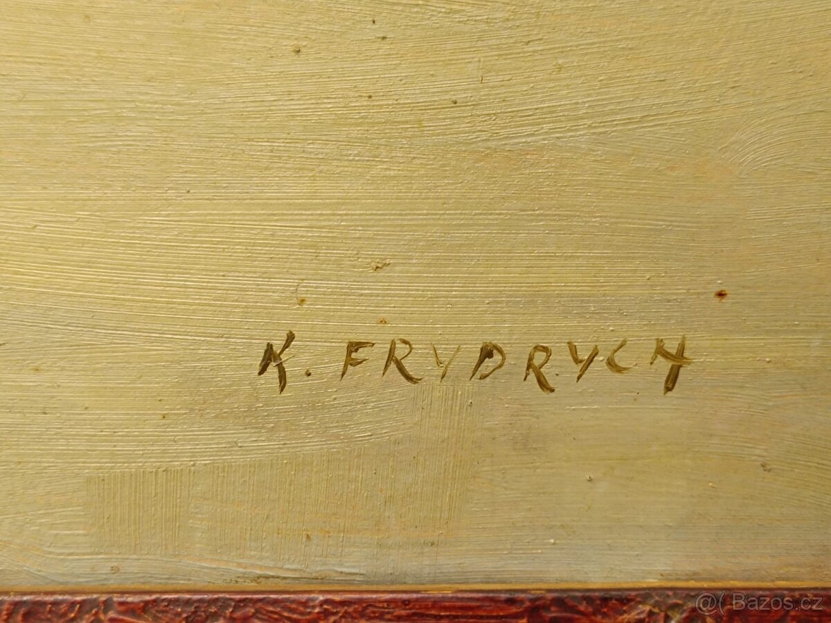 Obraz Karel Frydrych, Valašsko, olej 62x82 - 2