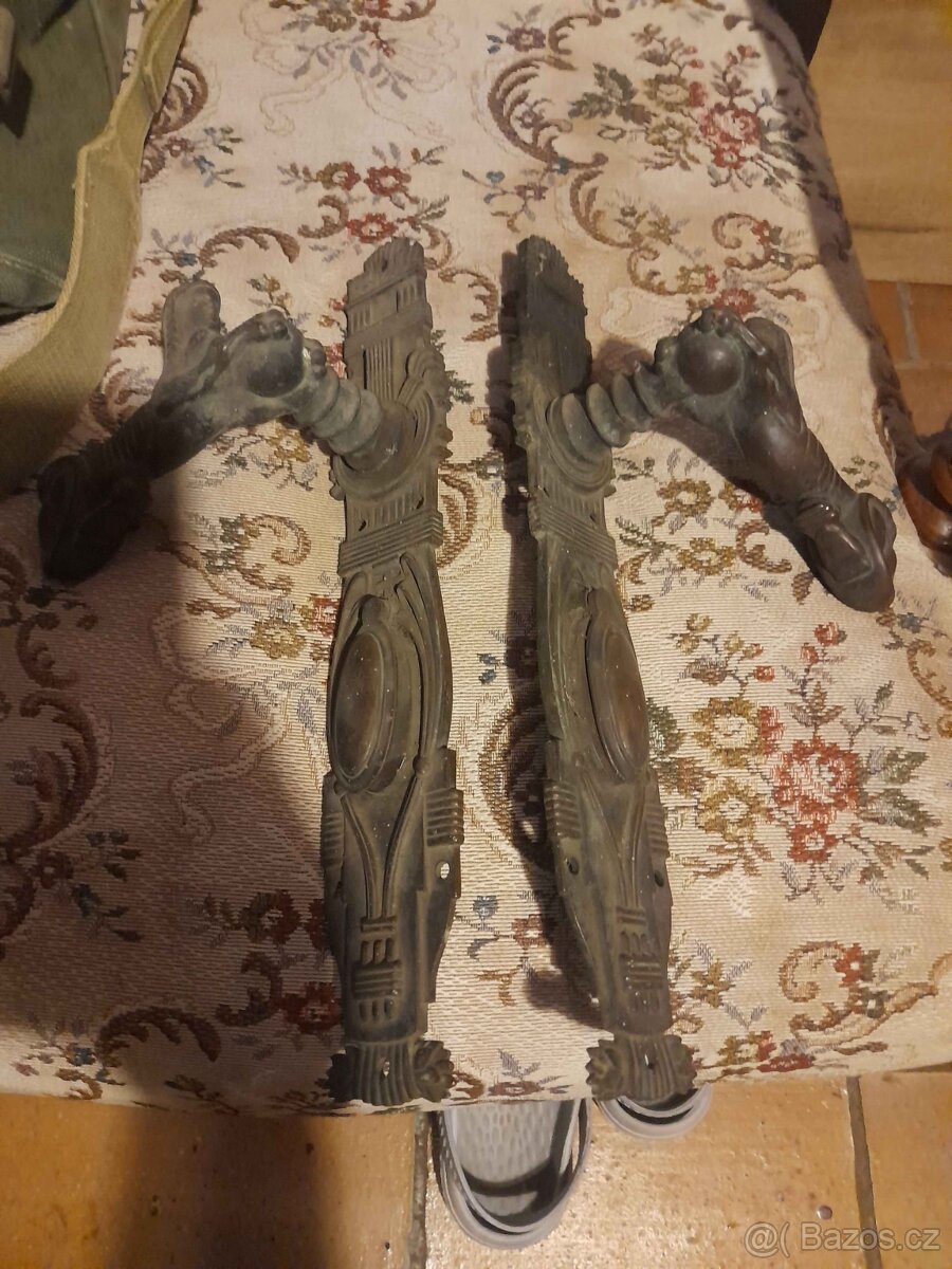 Starožitné bronzové kliky - 2