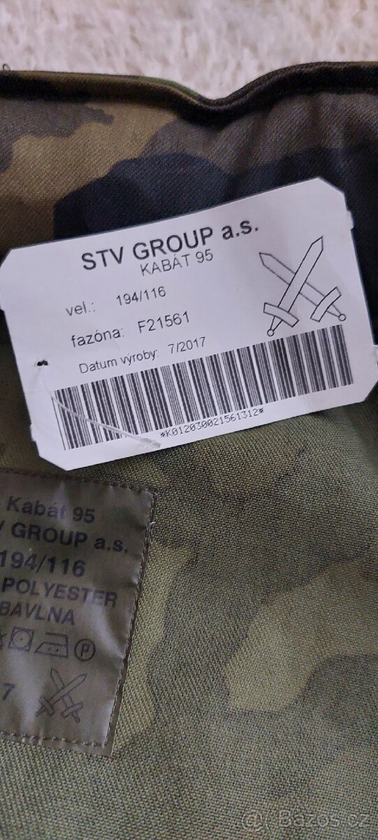 Maskáčový kabát vel. 194/116 - 2