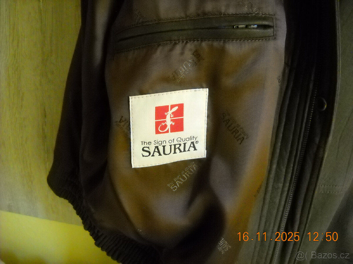 PÁNSKÁ KOŽENÁ BUNDA velikost 52 - 2