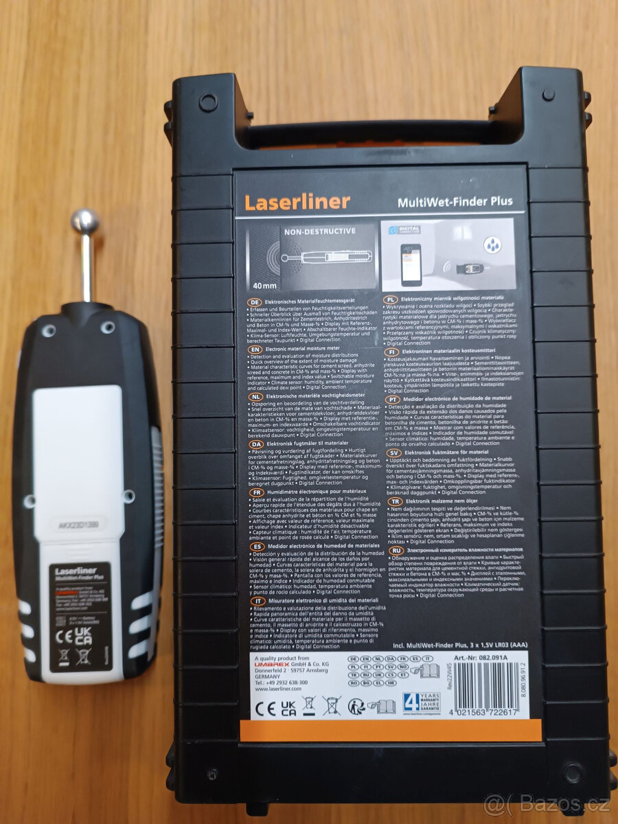 Vlhkoměr Laserliner MultiWet-Finder Plus - 2