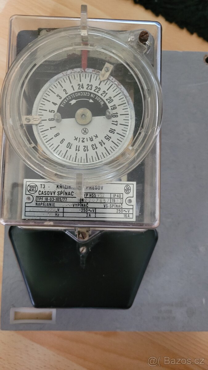 Křižik časovy spinač 16a + retro zvonek a zvonkove trafo - 2