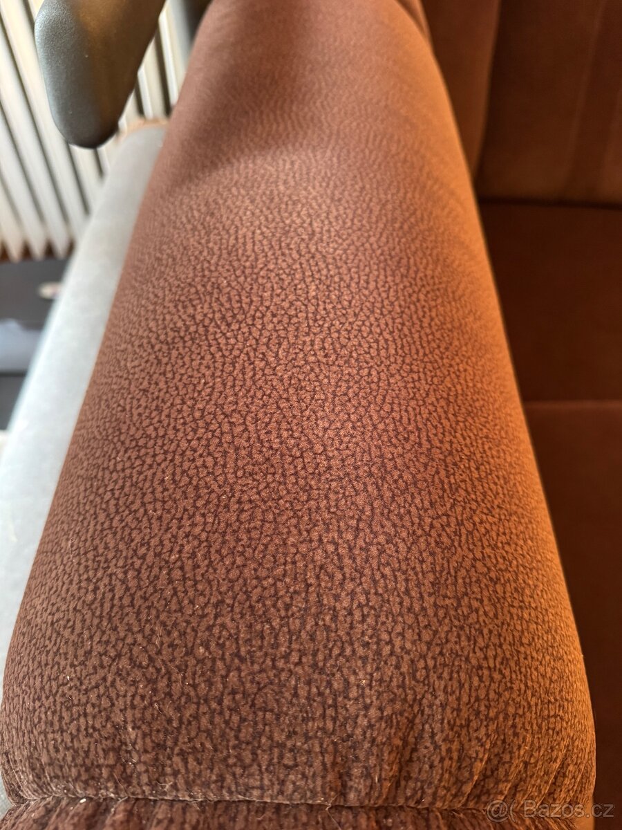 Rohová sedací souprava Malaga - Hnědá - 2