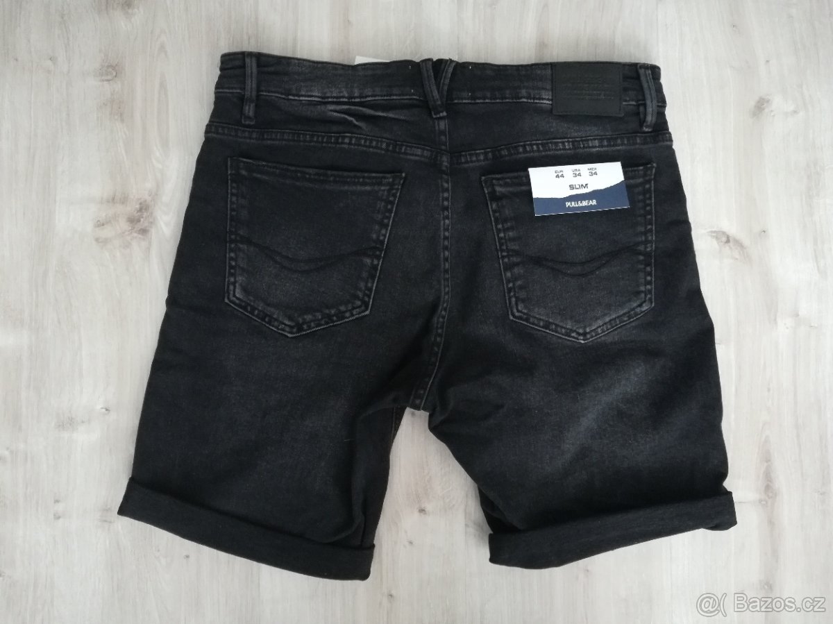 Nové značkové džínové kraťasy Pull&Bear (Španělsko) - 2