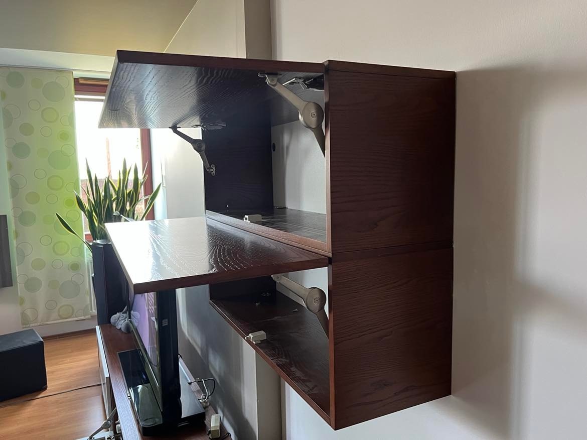 Obývací stěna dýha, kaštan - 2