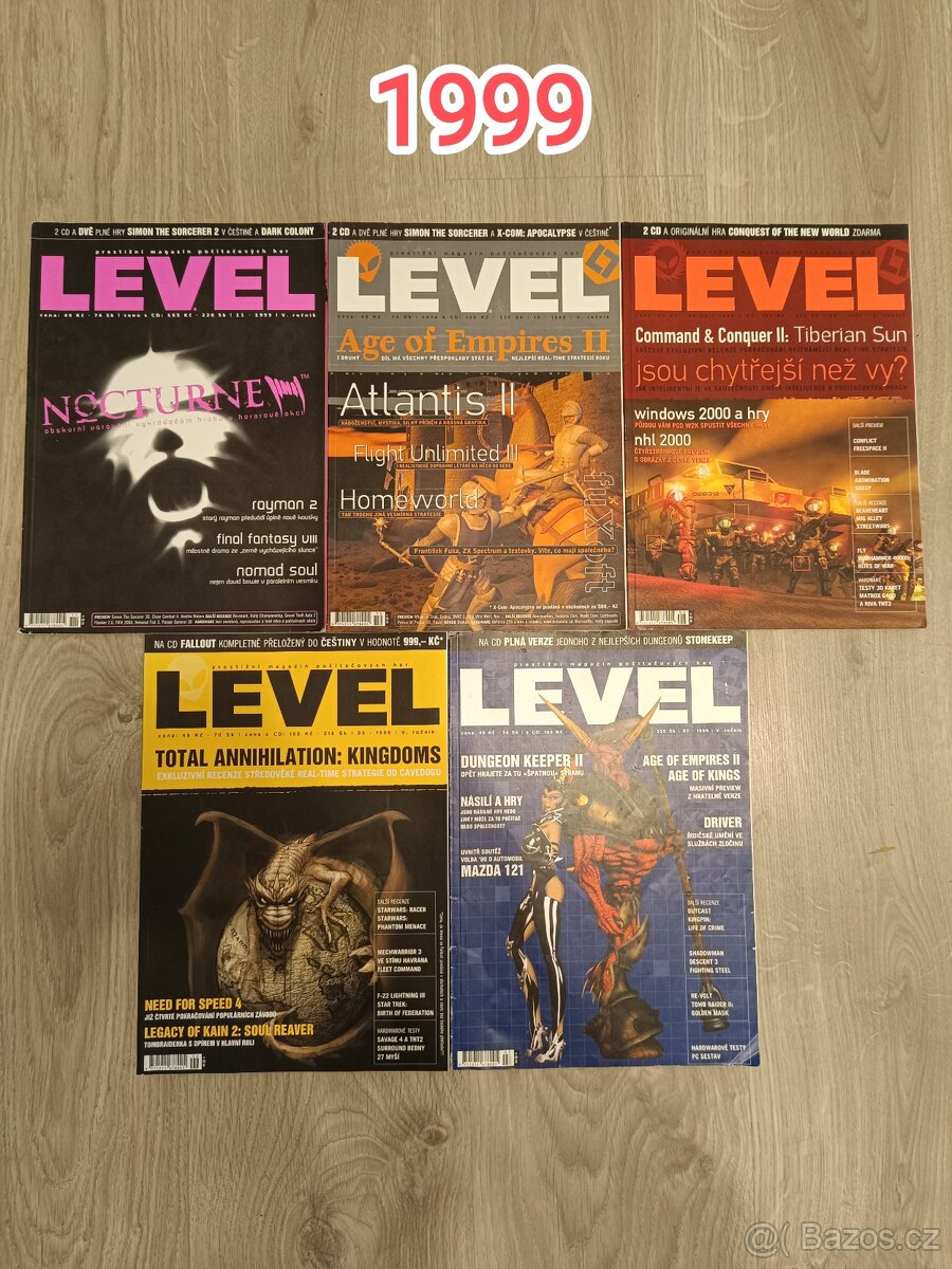 Časopis LEVEL a SCORE 1998 - 2004 - 2