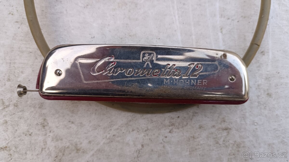 Harmonika Chrometta 12 + Ladička - 2