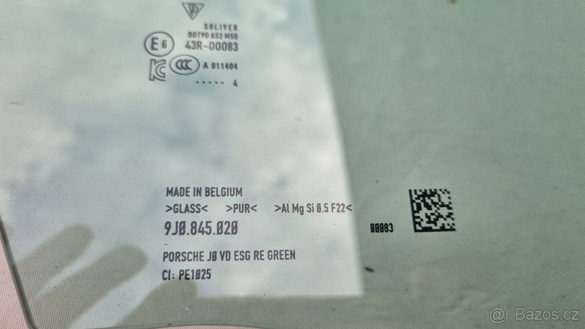 Porsche sklo okno - 2