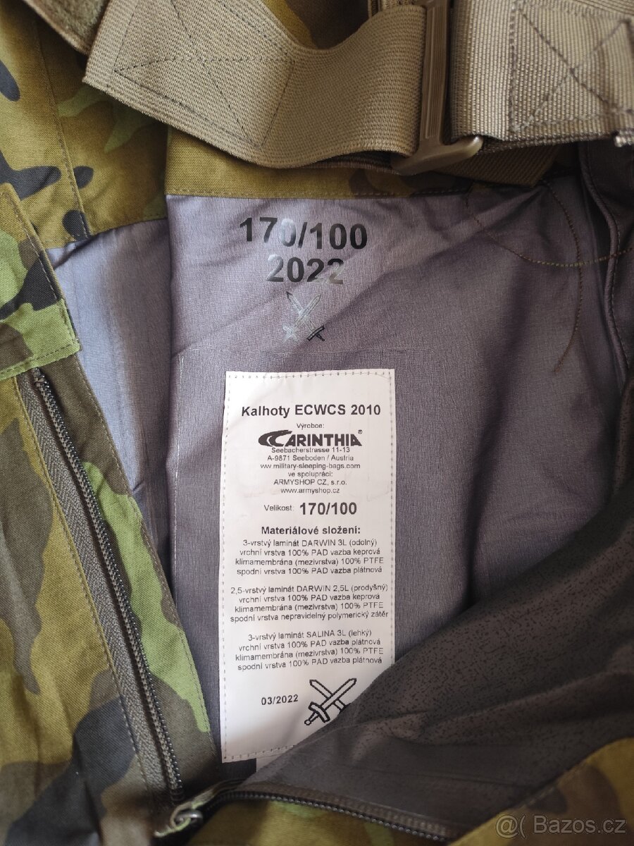 BLŮZA A KALHOTY AČR ECWCS GORE-TEX - 2
