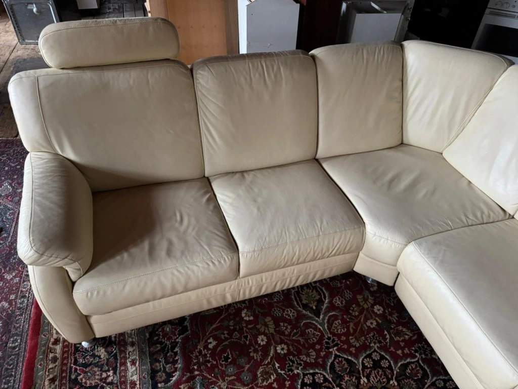 Rohová kožená sedačka s úložným prostorem,5345 - 2