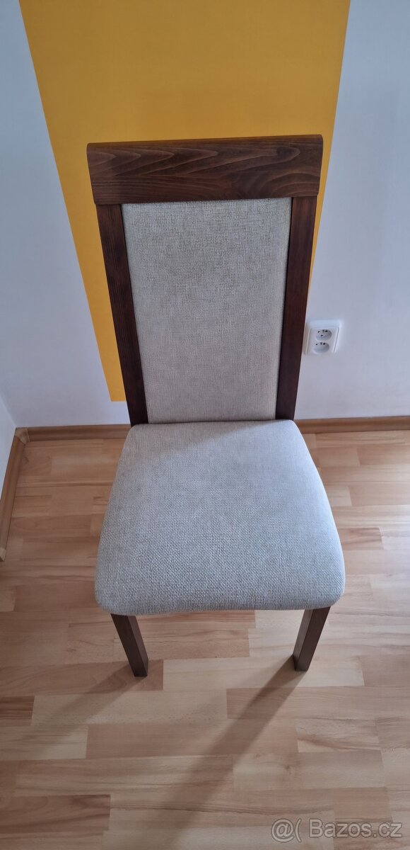 Kvalitní dřevěné čalouněné židle 2 ks - 2
