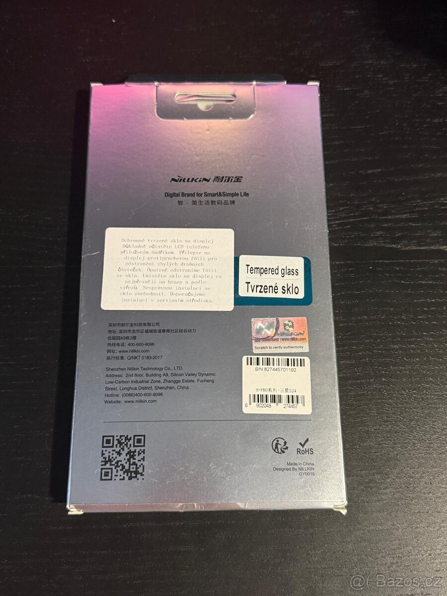 Nillkin Tvrzené Sklo 2.5D H+ PRO pro Samsung Galaxy S24 - 2