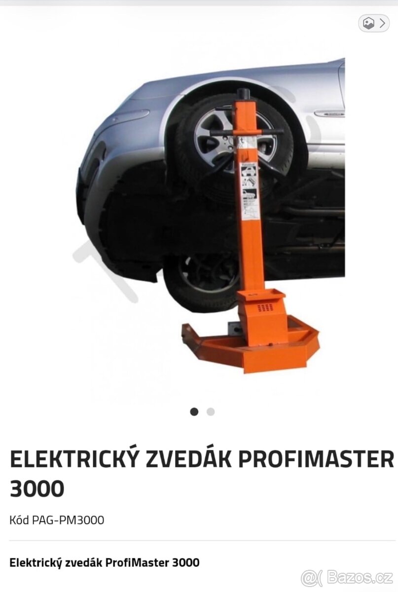 Elektrický Zvedák na auta PROFIMASTER 3000 - 2