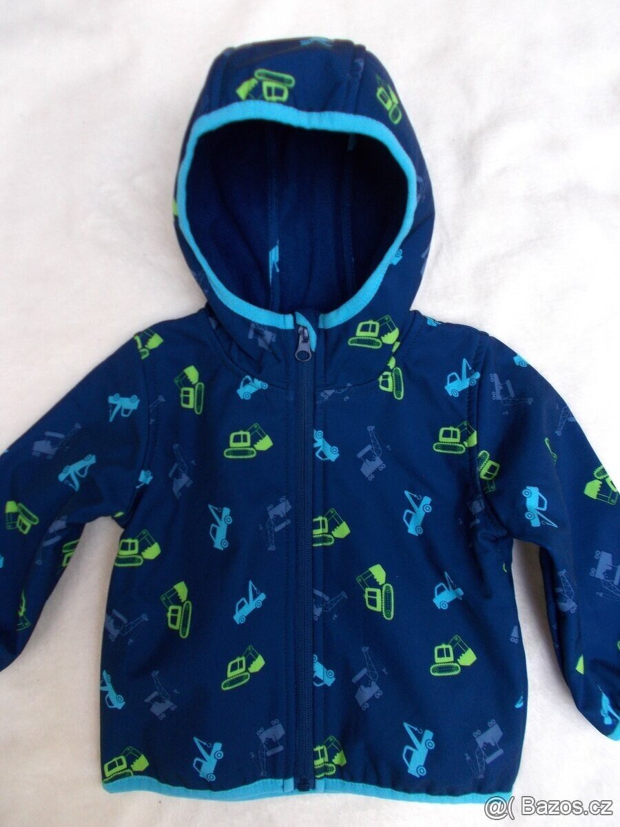 Jarní softshellová autíčková bunda vel. 74 - 2
