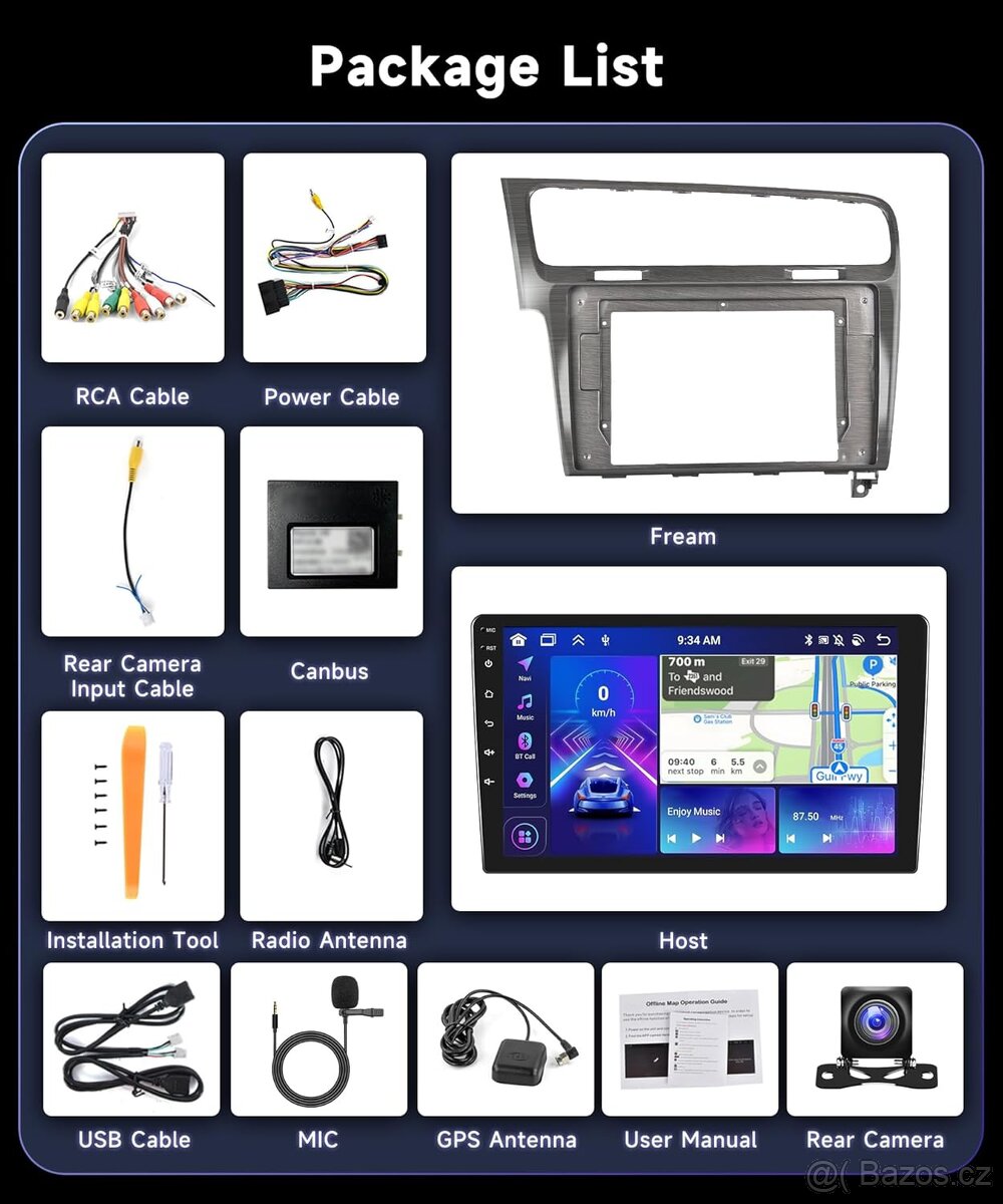 Android autorádio Golf VII/7 - 2