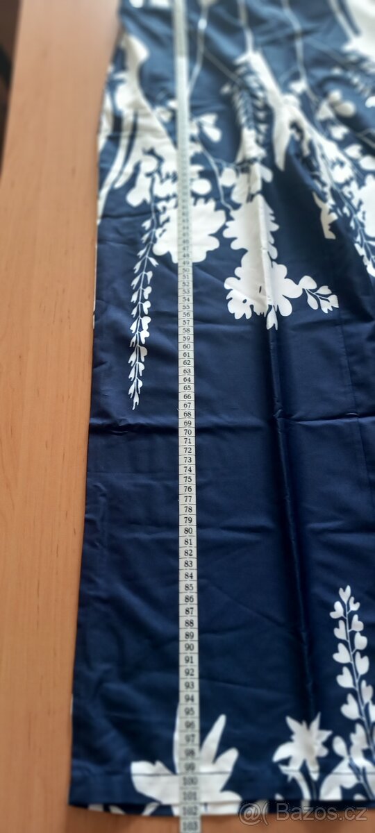 Modrobílé široké kalhoty - 2