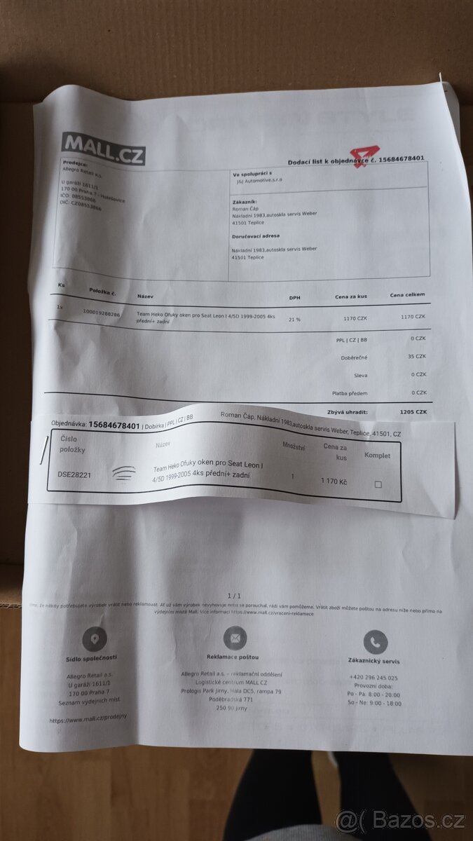 Prodám nevyužité ofuky na Seat Leon - 2