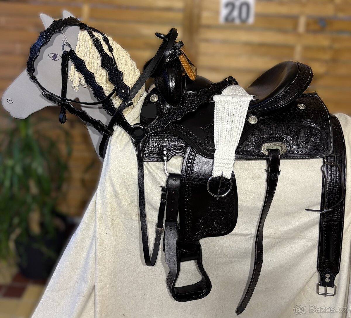 Westernový sedlový komplet 20) černý - 2