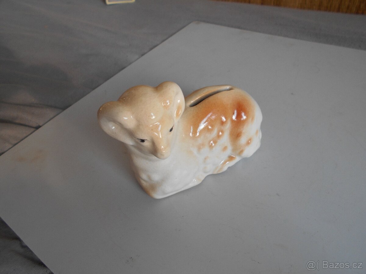 Stará, keramická kasička - 2