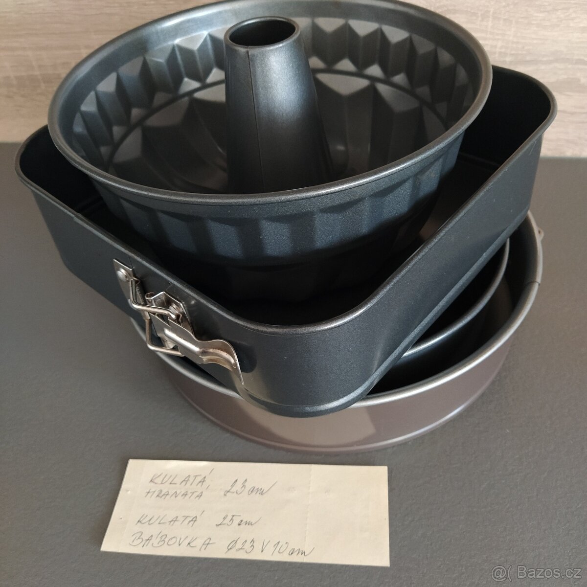 Dortové formy 3 kusy včetně bábovkové formy - 2