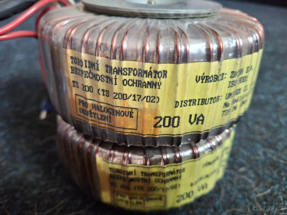 Toroidní transformátory 12V 200VA - 2