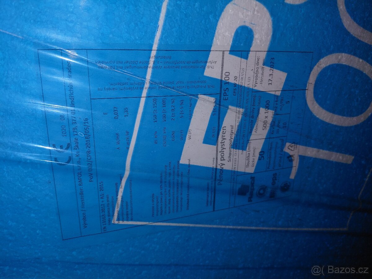 Polystyren EPS 100 - 2