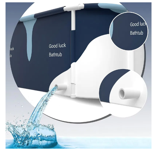 Aga Skládací přenosná vana 120 × 60 × 60 cm - 2