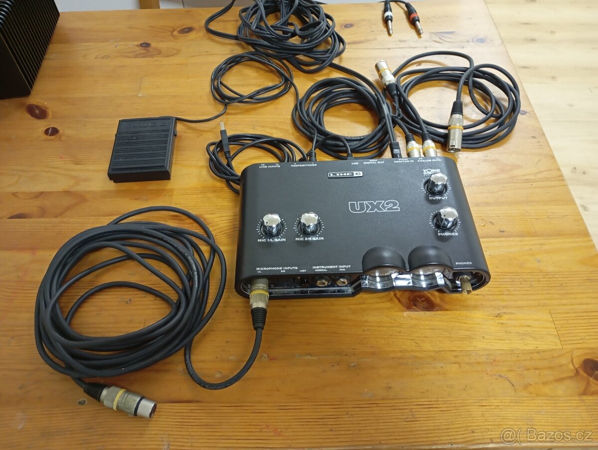 Line6 Tone Port UX2 + kabeláž + POD Farm2 licence +FX Junkie - 2
