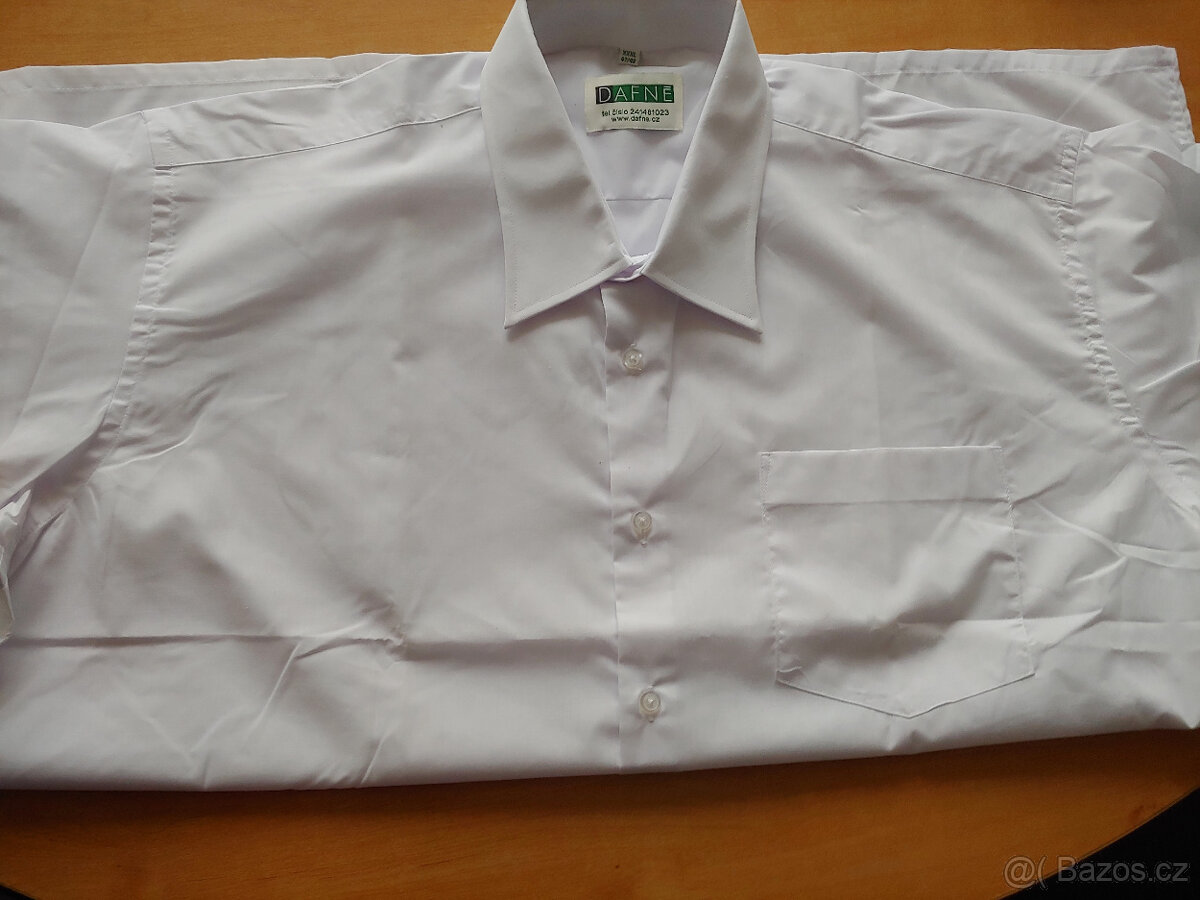 Nová bílá košile pánská 46-48, Dafné- pracovní - 2