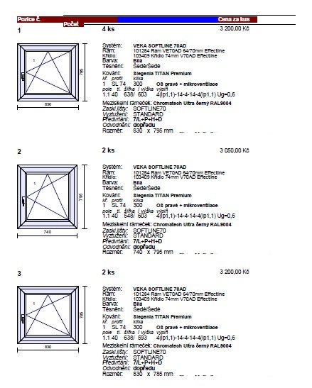 Nová okna, skla - 2