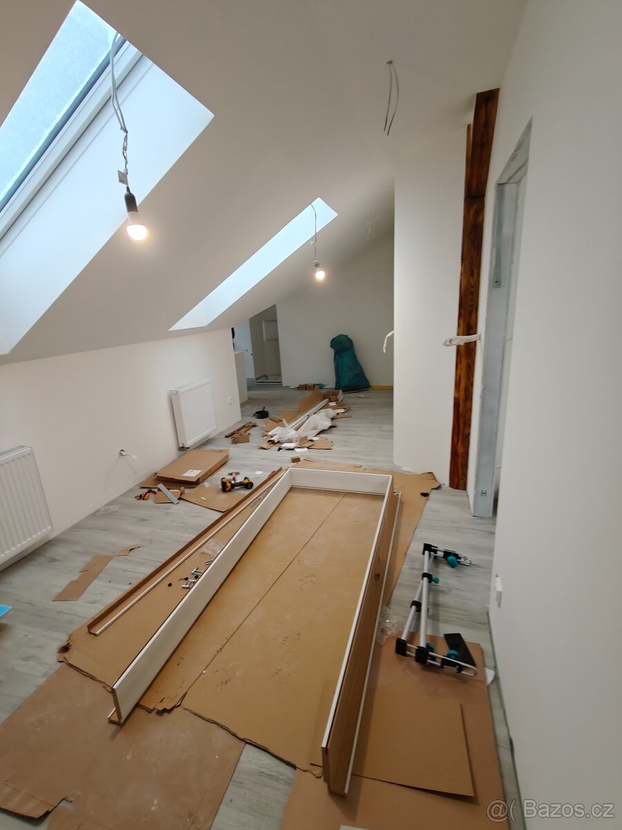 Nové 3 půdní byty k pronájmu. - 2