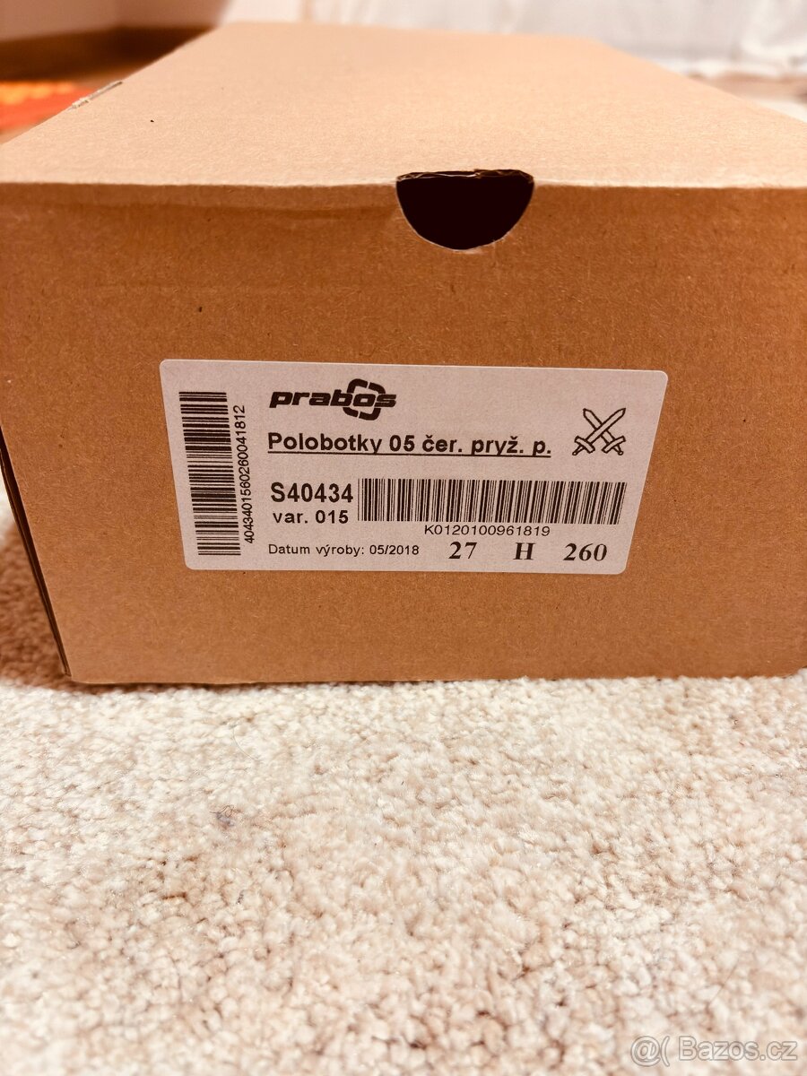 Kožené polobotky Prabos 05, 260 (27) - 2