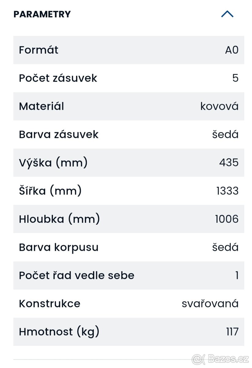 Skříň na výkresy - 2