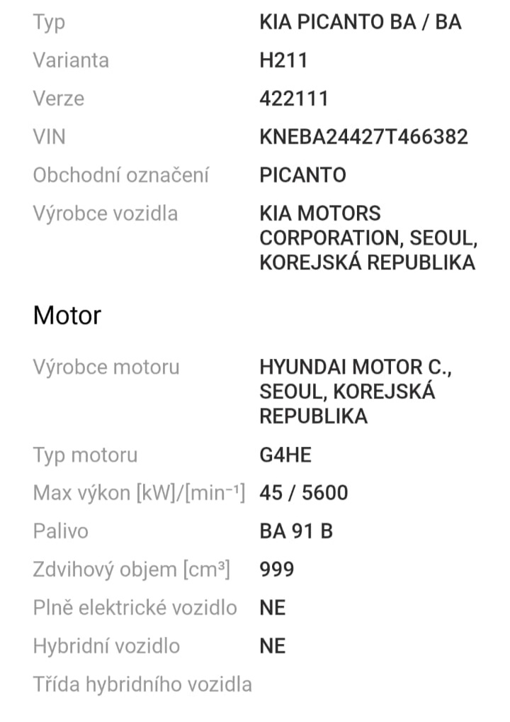 Kia Picanto 2007 - 2