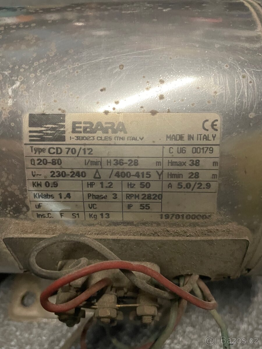 Čerpadlo ebara CD 70/12 celonerezové - 2