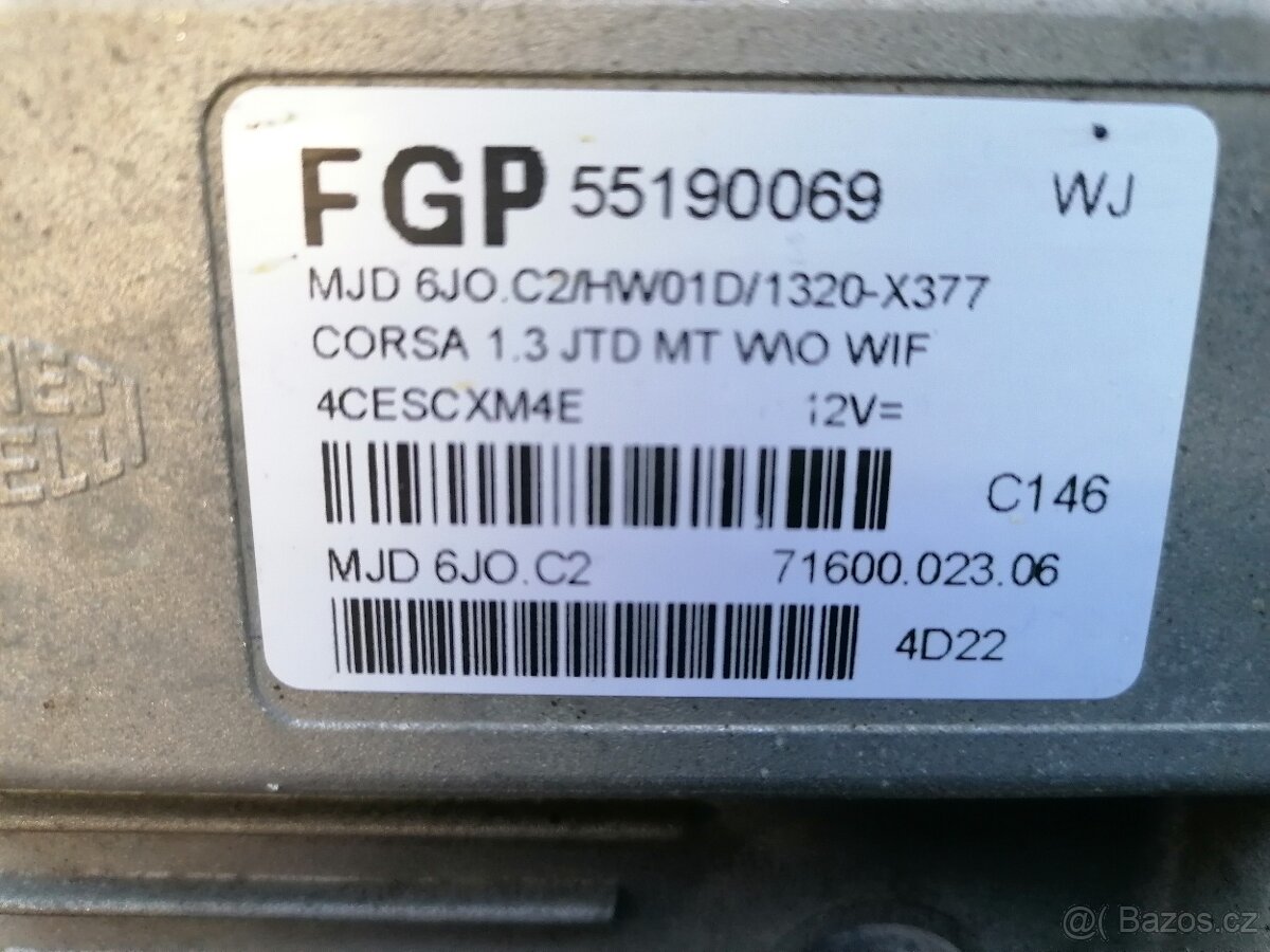 Opel 1,3 CDTI ECU Magneti Marelli MJD 6J0.C2 - 2