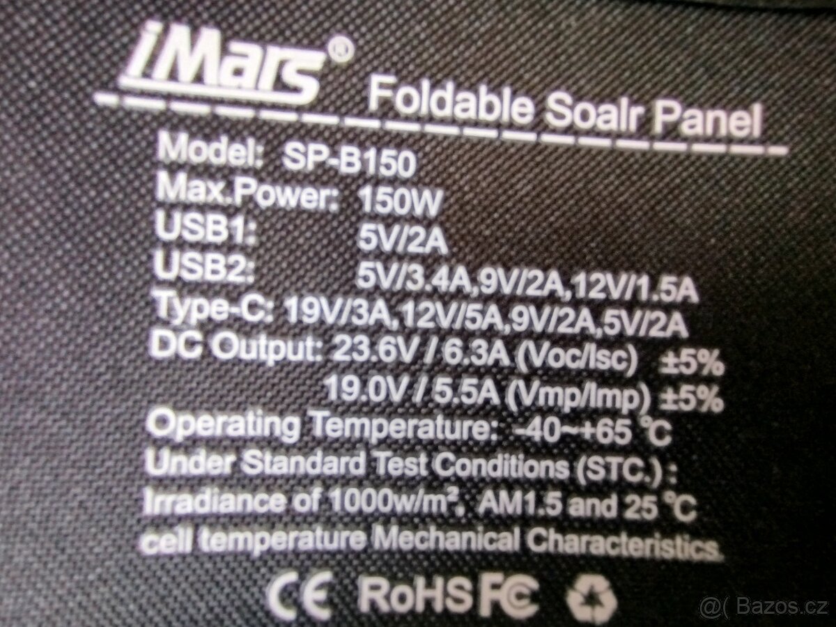 Skládací solarní panel 150W - 2